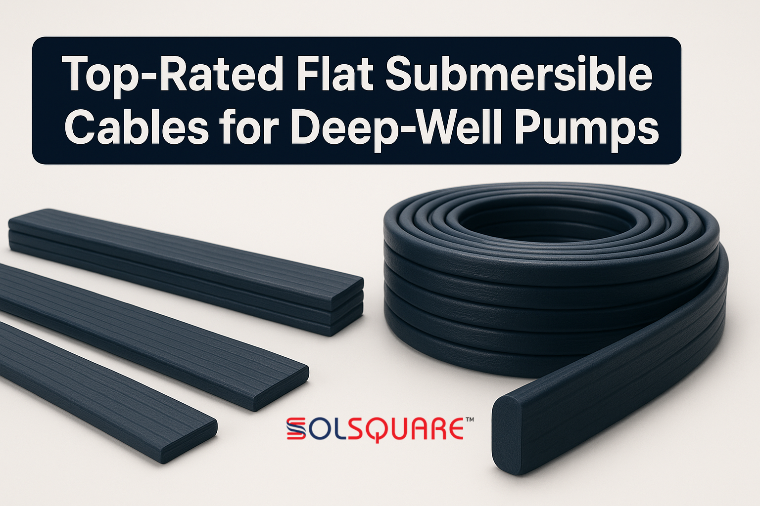 Deep Cable Top Rated Flat Submersible Cables for Deep-Well Pumps | Solsquare